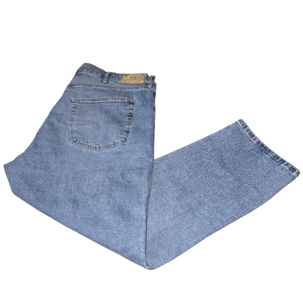 Polo Ralph Lauren Hampton Straight Jeans Mens Classic Denim Blue 44x29 Actual